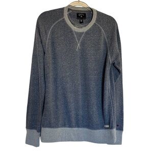 Converse One Star heathered blue crewneck logo on left cuff Man’s M Oversized